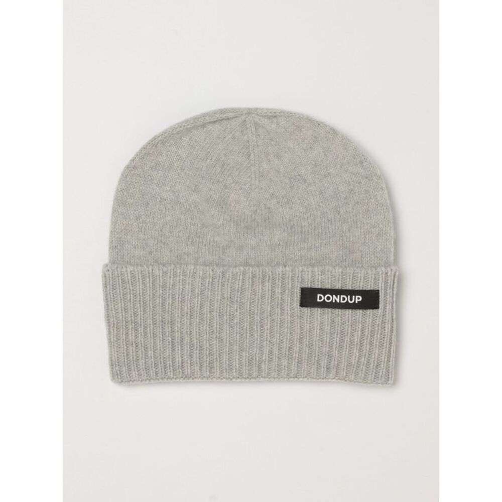 Dondup Men Wool Beanie Dondup With Cuff And Contrast Logo